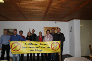 Vertreter der Bürgerinitiativen mit Natascha Kohnen